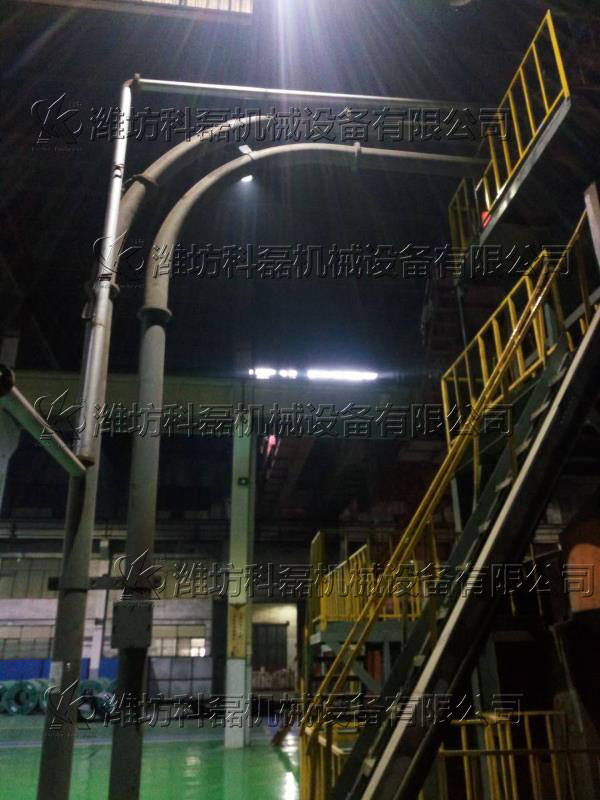 襄阳用裕橡胶制(zhì)造有限公司機械(xiè)客戶管鏈輸送機(jī)實拍 第3張